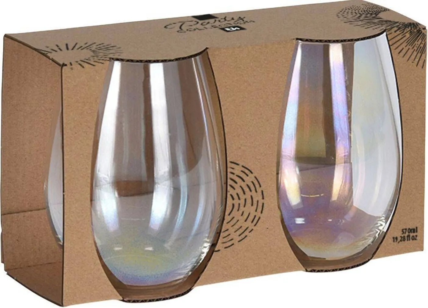 VEEKLAAS EXCELLENT HOUSEWARE 570ML 2TK PAKIS