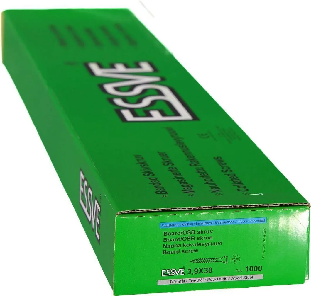 LINDIKRUVI ESSVE 3,9X30 OSB PUIT/TER 0,4-0,9 PH2/FOS/C1-1000TK PAKIS