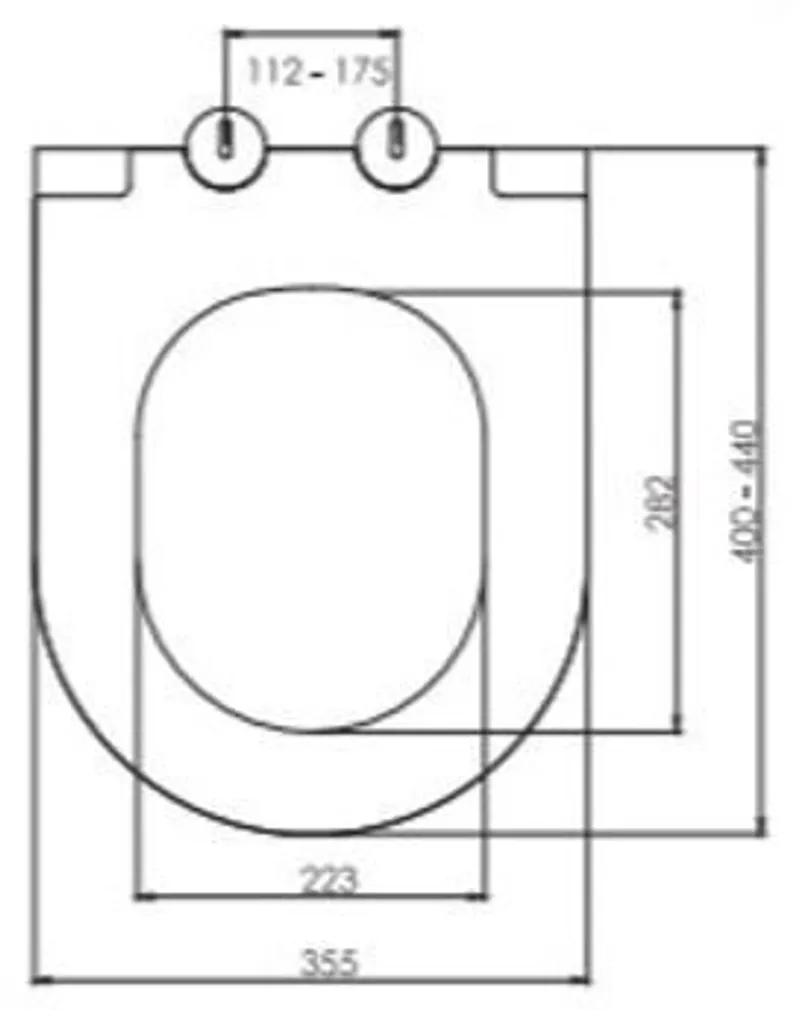 PRILL-LAUD TURAVIT RONDO ELEGANCE VAIKSELT SULGUV DUROPLAST MUST