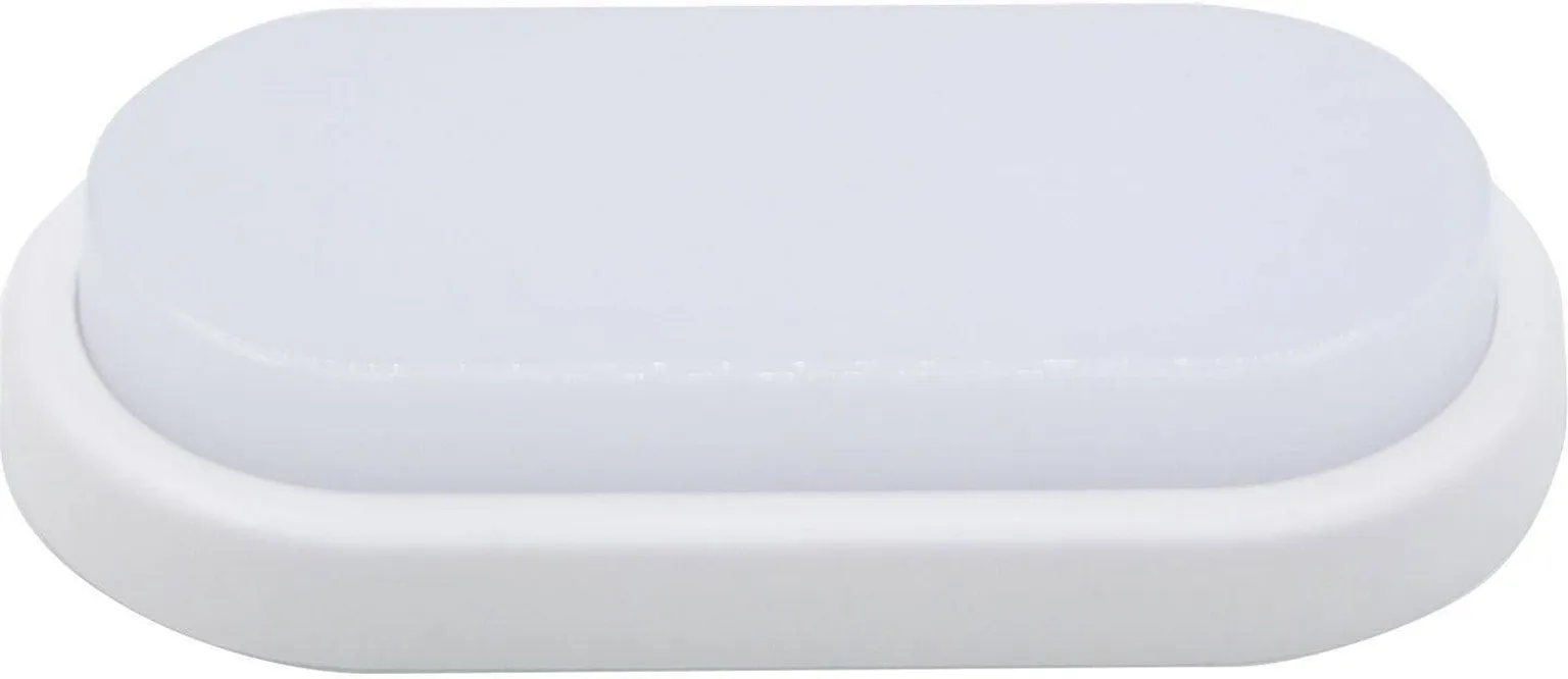 PLAFOON TESATEK LED OVAALNE 12W IP54 VALGE 1200LM