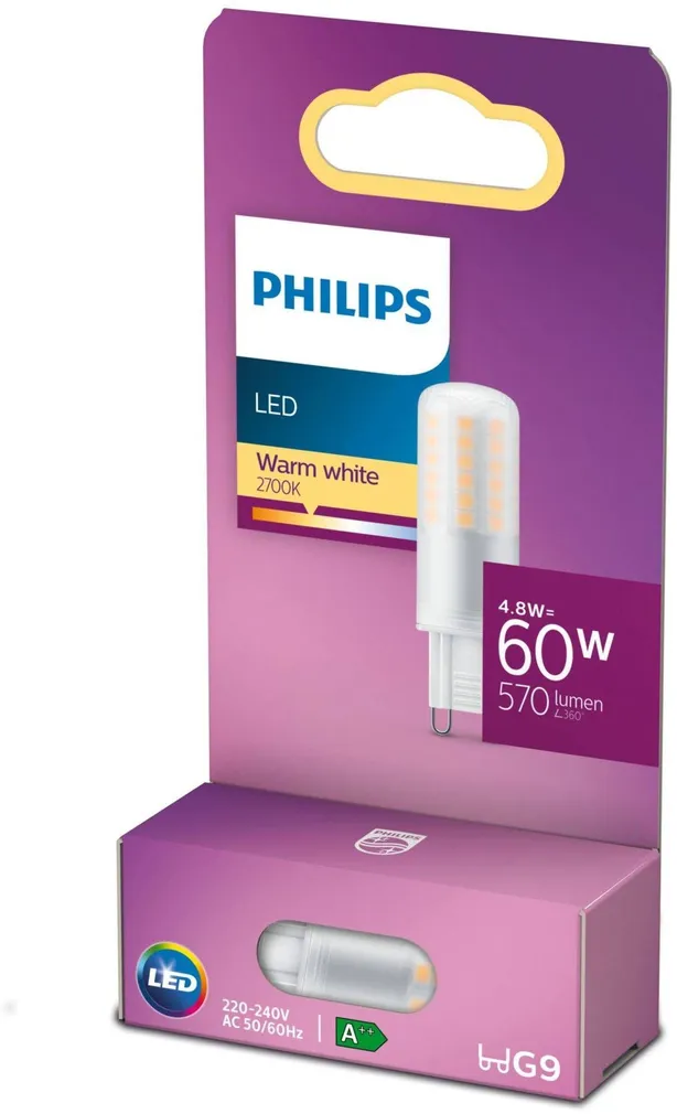 LED LAMP PHILIPS 4,8W G9 570LM