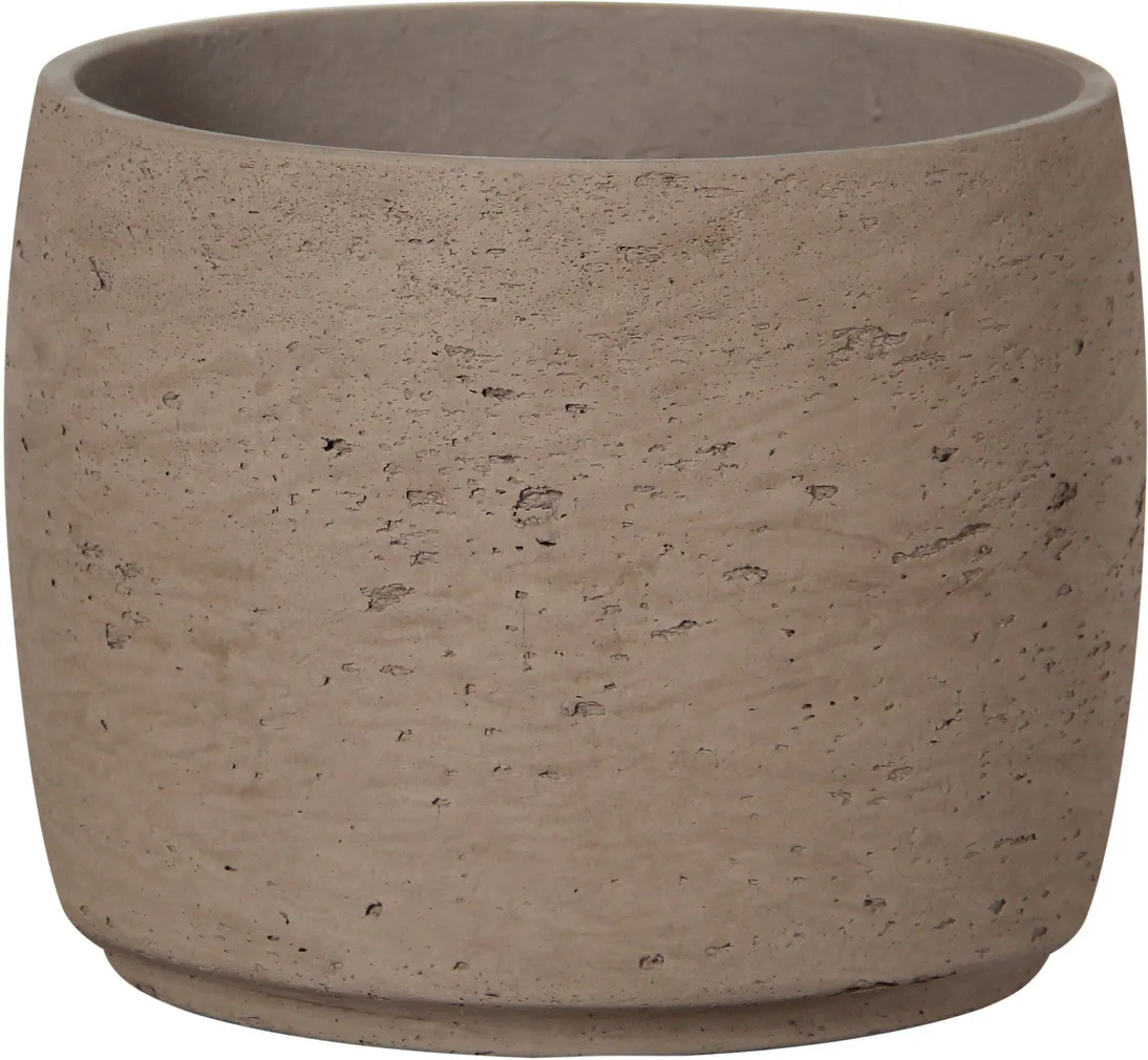 ÜMBRISPOTT RO CEMENT 28,5X28,5X22CM, PRUUN