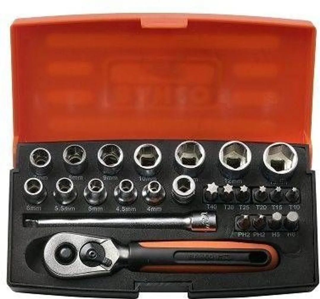 PADRUNITE JA OTSAKUTE KOMPLEKT BAHCO 1/4" 25-OSA