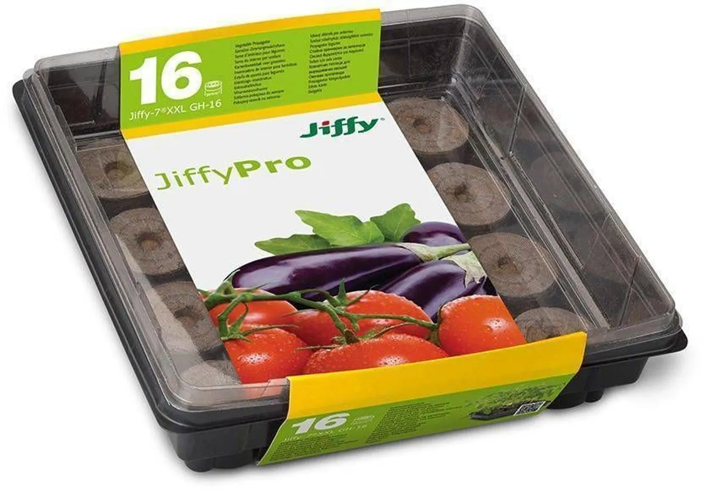 MINIKASVUHOONE JIFFY 28X28X8CM 16-TURBATABLETIGA 50MM