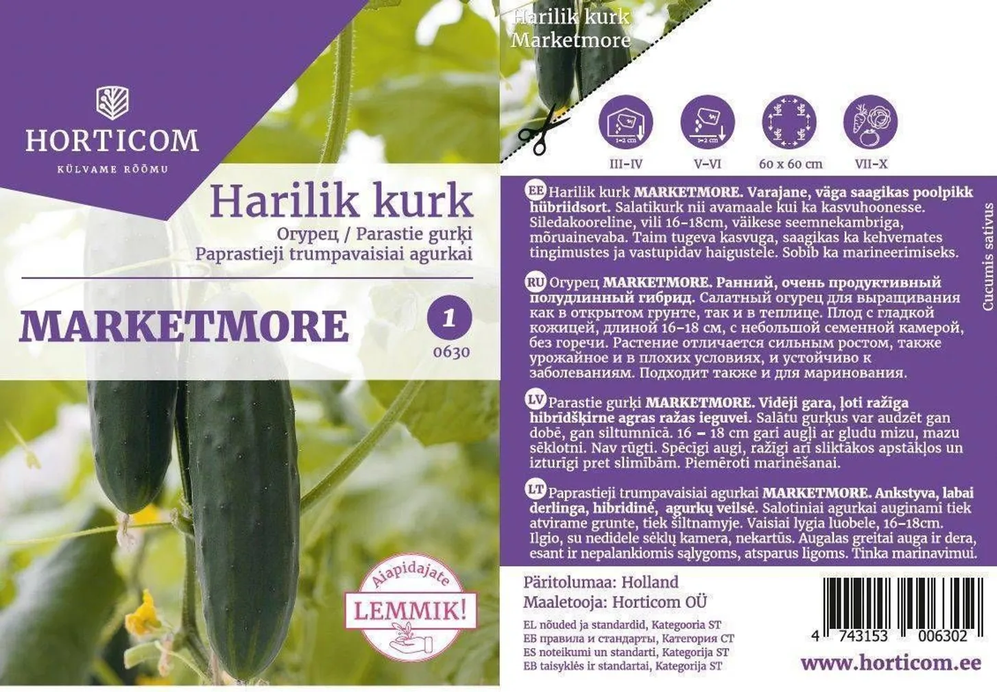 HARILIK KURK HORTICOM MARKETMORE 3G