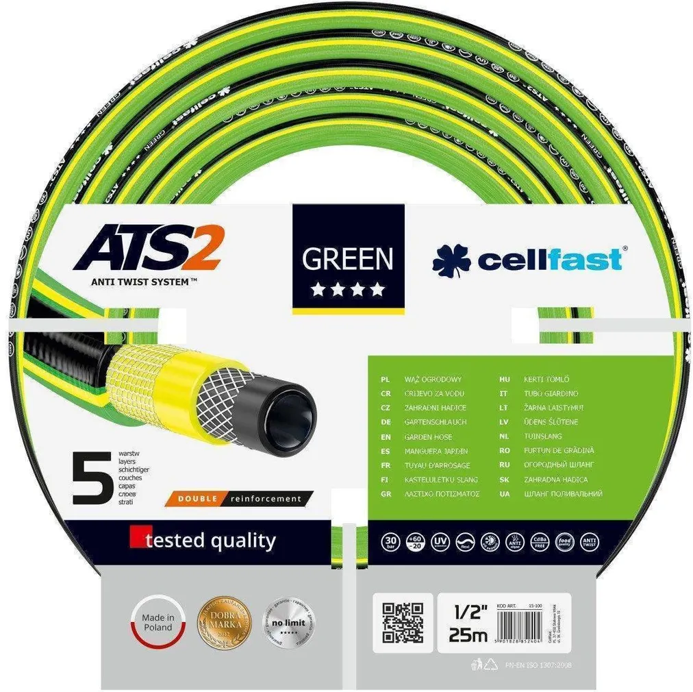 KASTMISVOOLIK CELLFAST GREEN 1/2" 25M