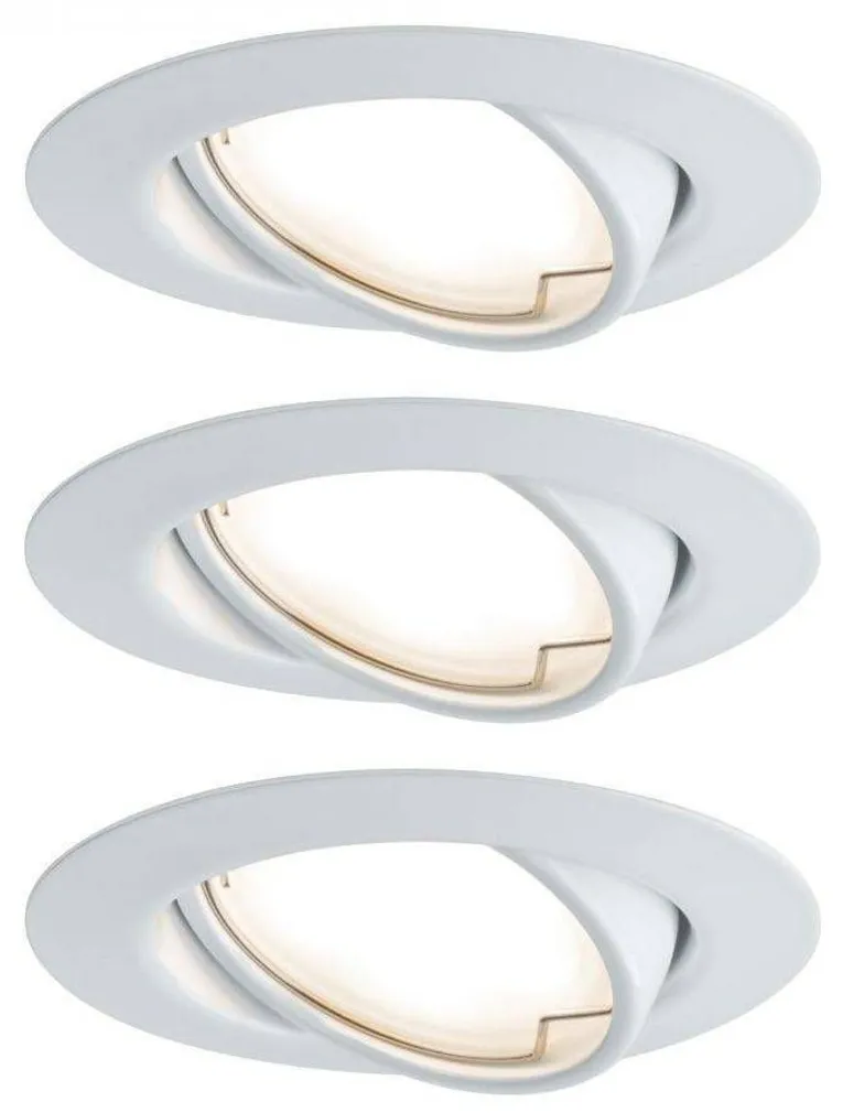 ALLVALGUSTI PAULMANN BASE COIN 5W 370LM 3000K SUUNATAV VALGE 3TK PAKIS