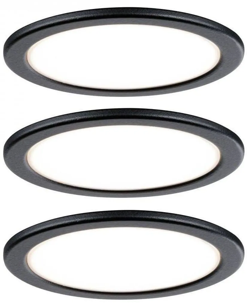 MÖÖBLIVALGUSTI PAULMANN PUKK 3,5W LED 210LM 65MM MUST 3TK PAKIS