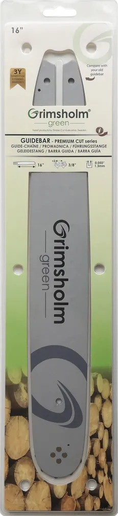 JUHTPLAAT GRIMSHOLM PREMIUM CUT 16" 3/8" 0,050" 1,3MM