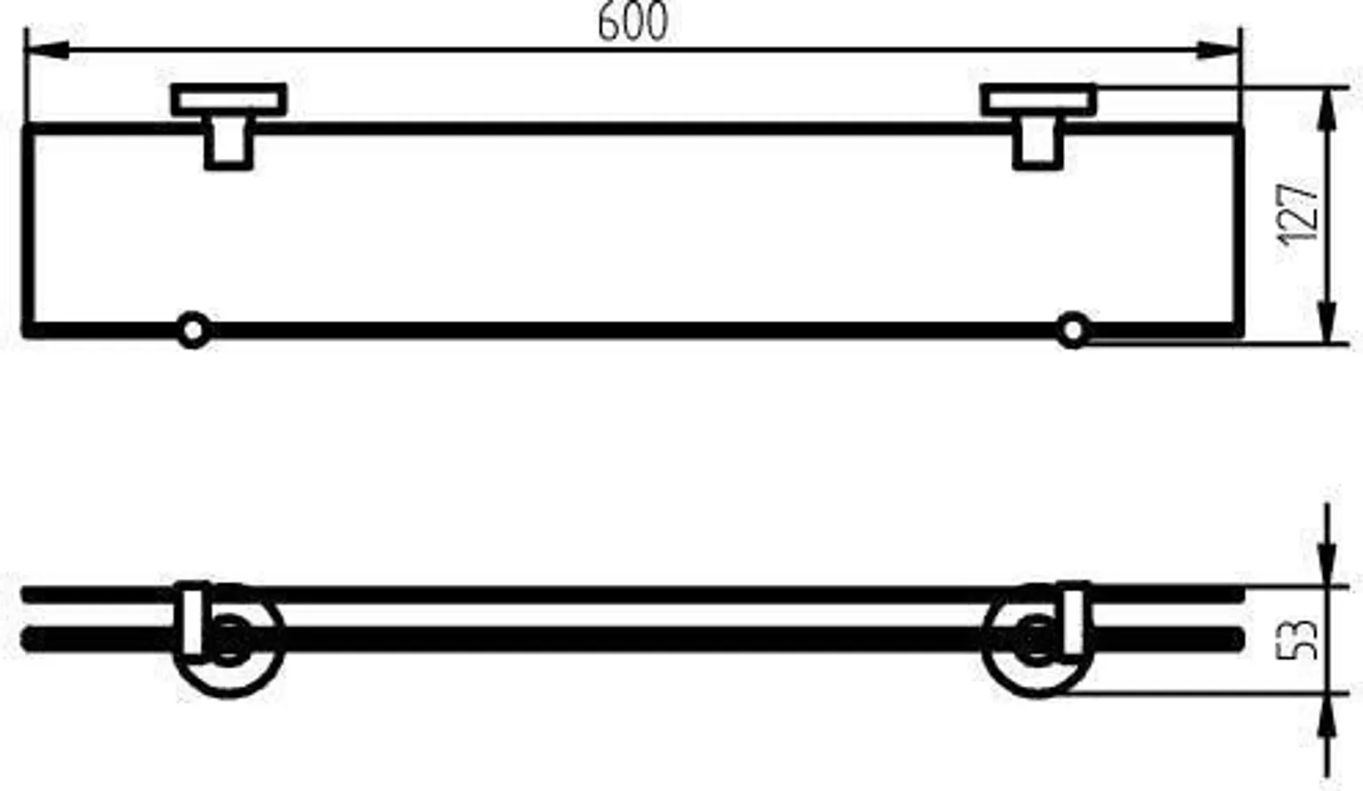 RIIUL 60CM HACEKA KOSMOS HARJATUD TERAS