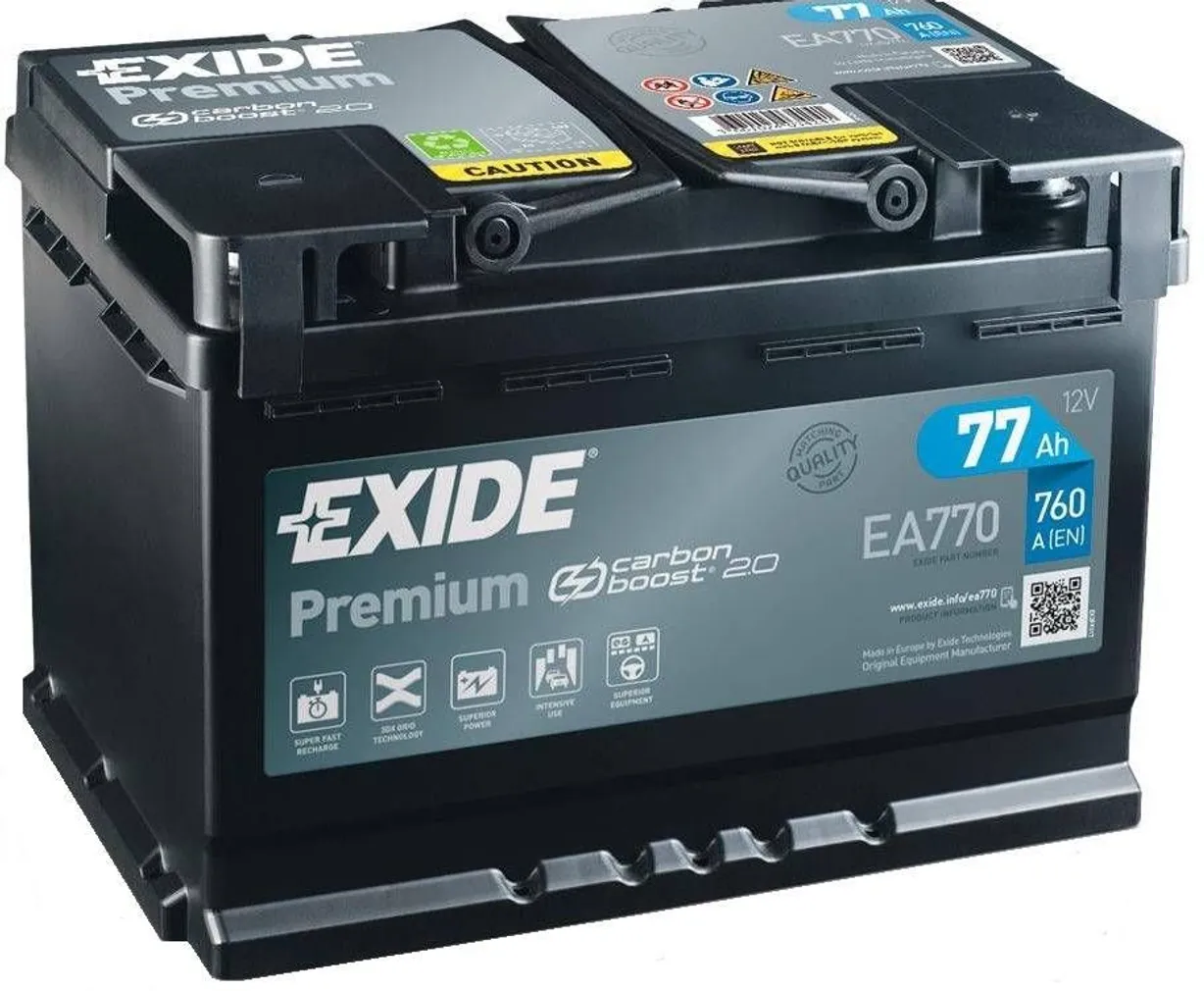 AUTOAKU EXIDE PREMIUM 77AH 760A