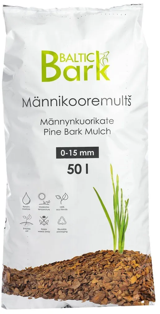 MÄNNIKOOREMULTŠ BALTIC BARK 0-15MM 50L
