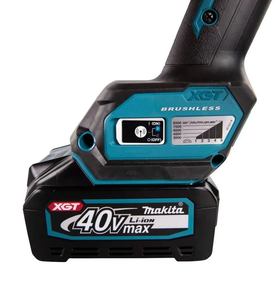 AKUNURKLIHVIJA MAKITA GA023GM201 40V MAX XGT 125MM 2X4,0AH