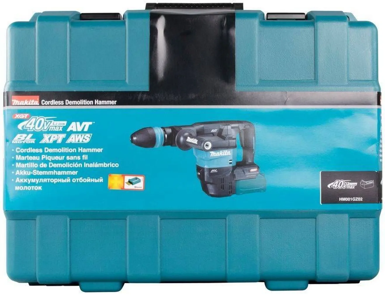 AKUPIIKVASAR MAKITA SDS-MAX XGT 40V 9,4J AKU JA LAADIJATA