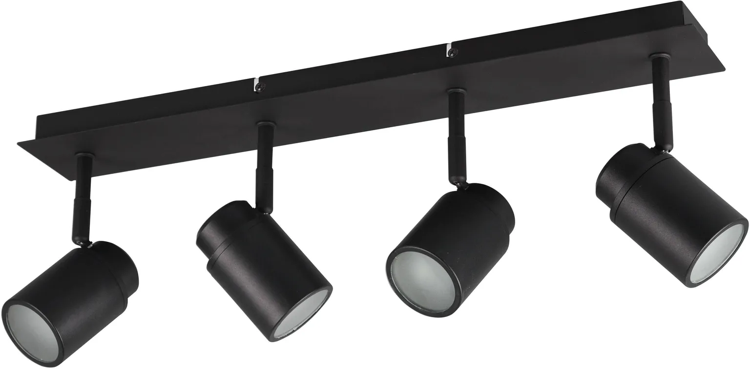 VANNITOAVALGUSTI TRIO ANGELO 4X5W LED GU10 MUST