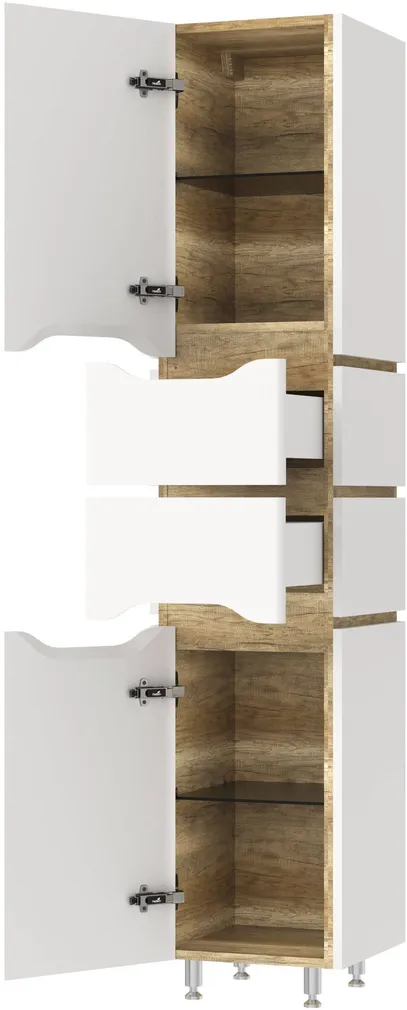 VANNITOAKAPP MIRATER SACRAMENTO 35X35X200CM VASAK VALGE