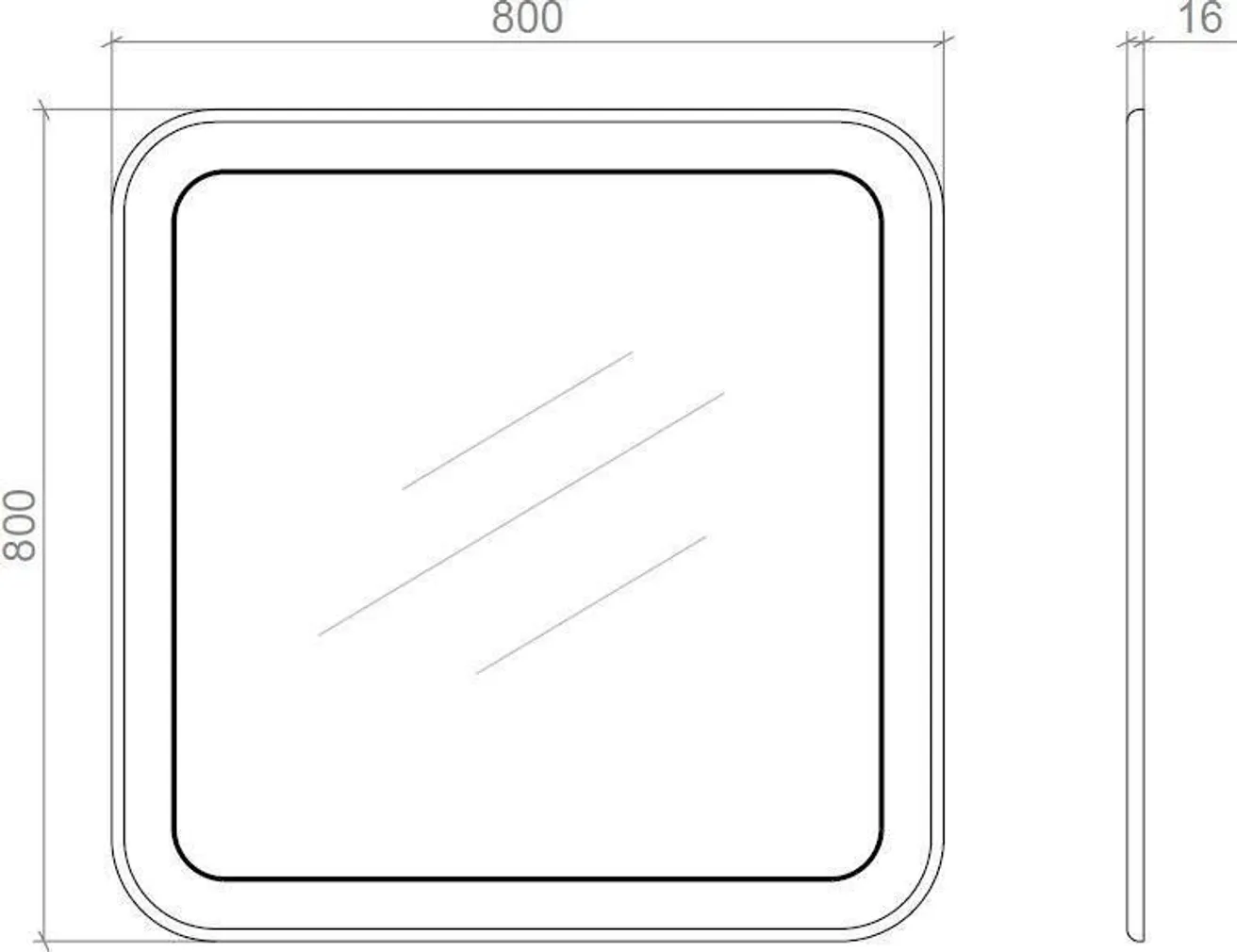 PEEGEL MIRATER SACRAMENTO 80X80CM ANTRATSIIT