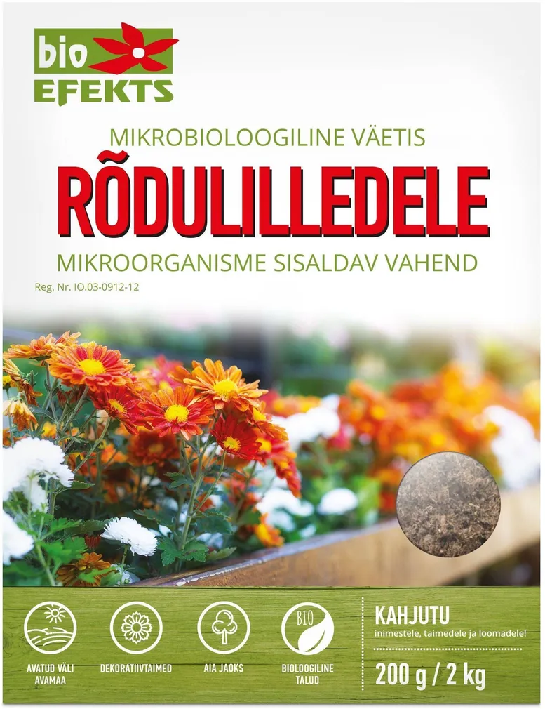 MIKROBIOLOOGILINE VÄETIS BIOEFEKTS RÕDUTAIMEDELE 200G