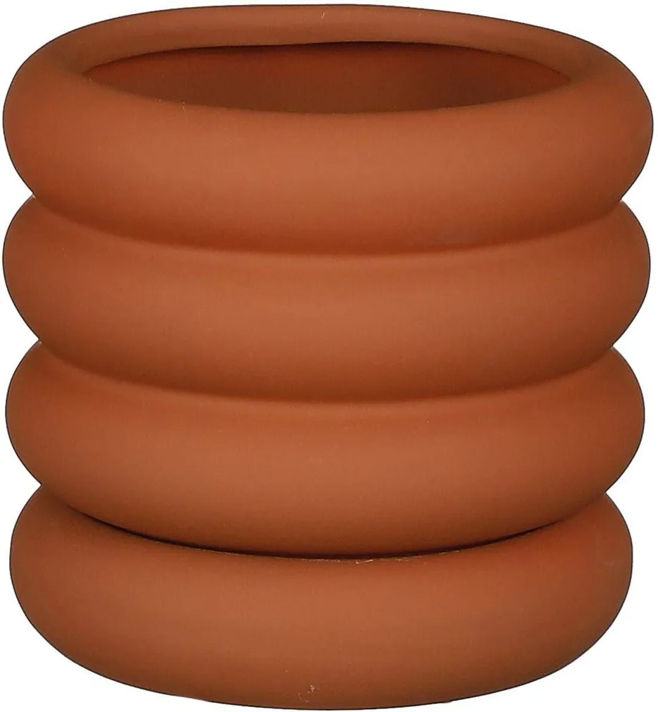 ÜMBRISPOTT MICA ILSE 12,5X13,5CM, PRUUN