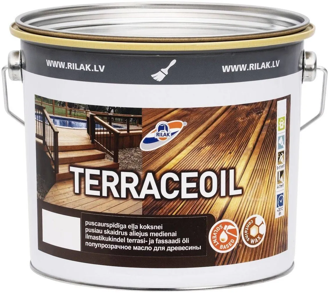 TERRASSI ÕLI RILAK TERRACEOIL MUST 2,7L