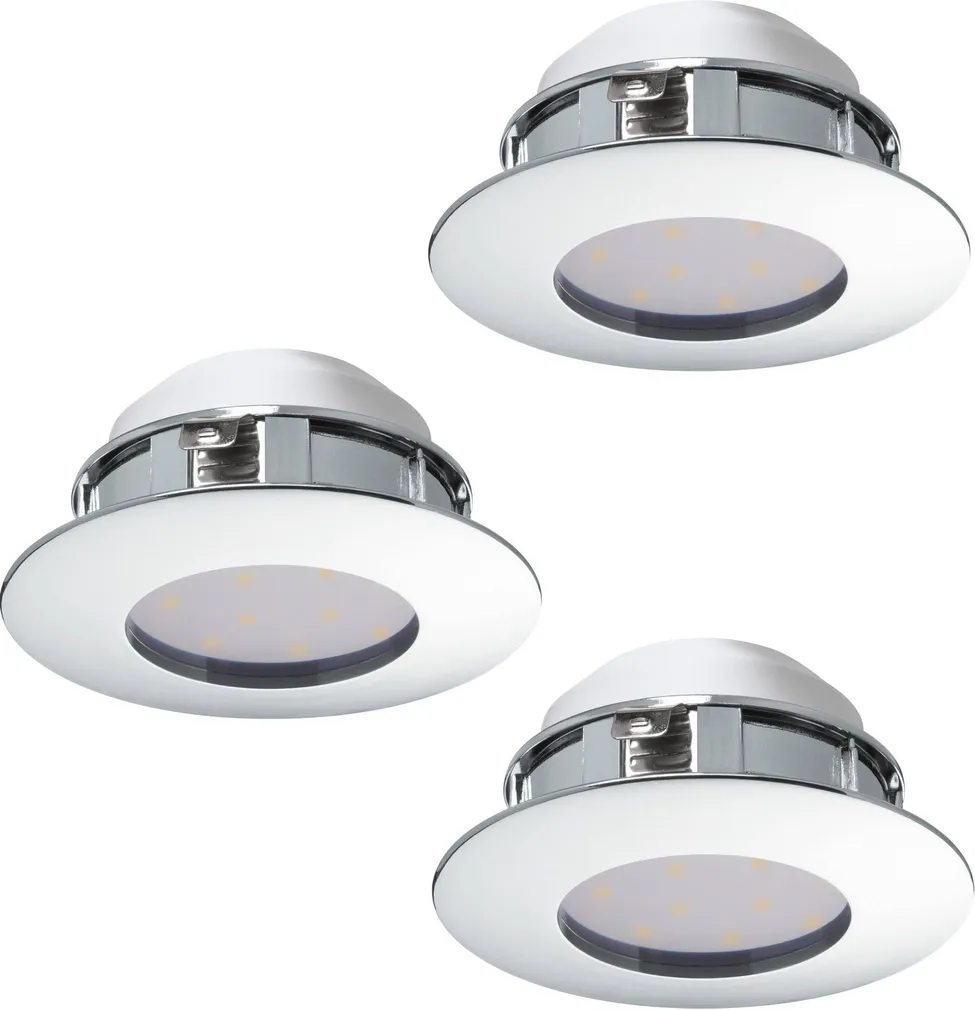 RIPPLAEVALGUSTI EGLO PINEDA 3X4,9W LED 3X460LM 3000K Ø78MM KROOM