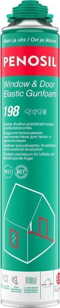 MONTAAŽIVAHT PENOSIL WINDOW&DOOR 198 GF 800ML