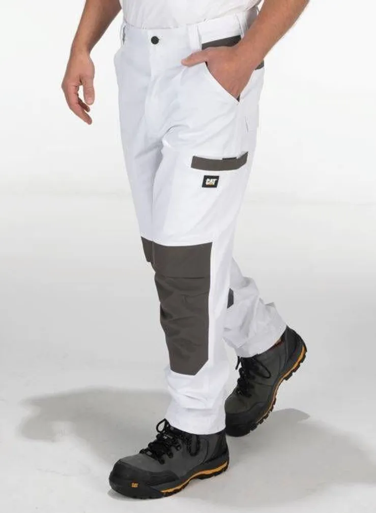 TÖÖPÜKSID CAT MEESTE VALGE/HALL 36/32