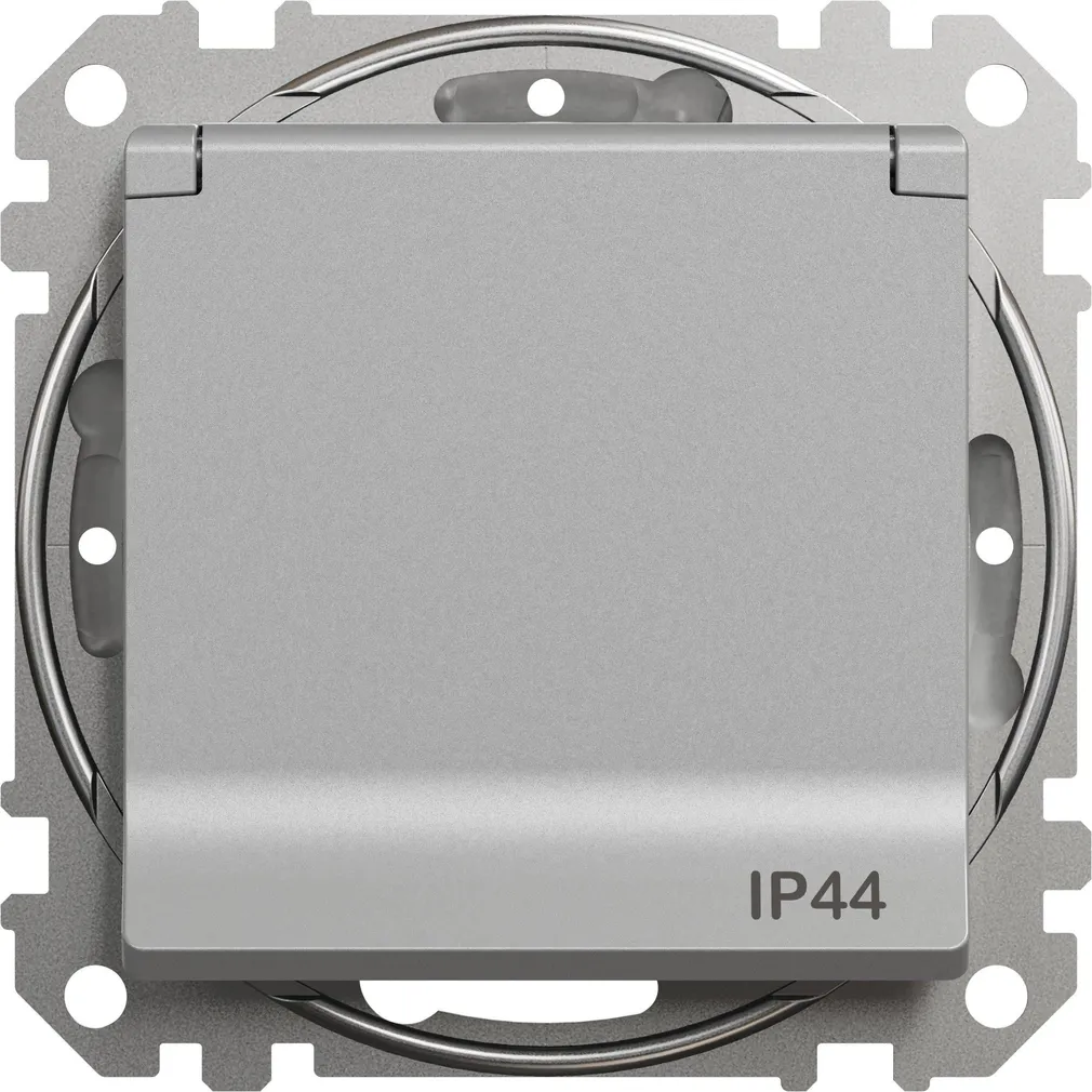 PISTIKUPESA M-GA IP44 SCHNEIDER-ELECTRIC SEDNA DESIGN ALU