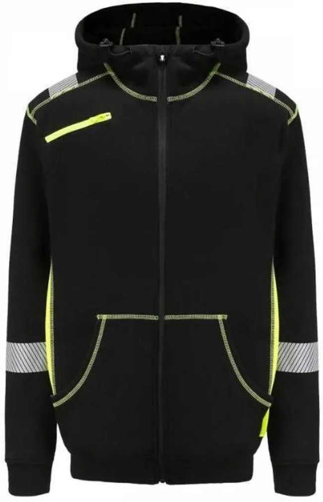 DRESSIPLUUS PESSO KÕRGNÄHTAV JERSEY_HV MUST/KOLLANE XL