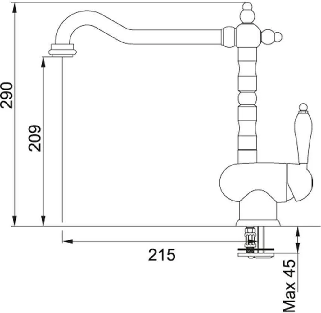 KÖÖGISEGISTI FRANKE OLD ENGLAND FRA1150028205 PRONKS