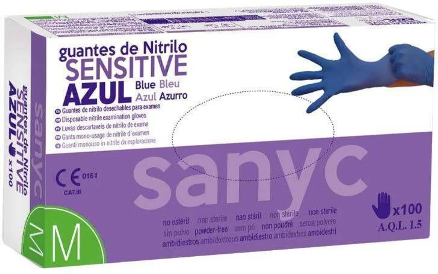 NITRIILKINDAD M SININE 100TK