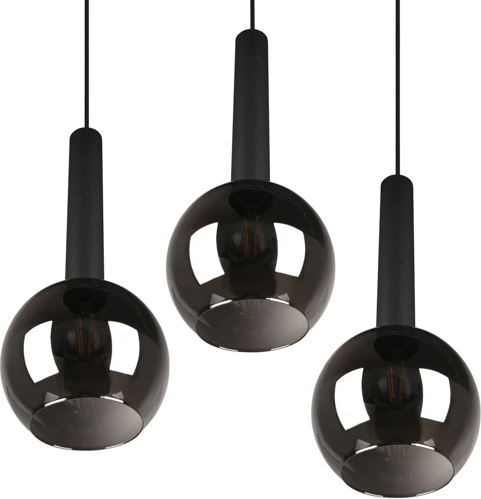 LAELAMP TRIO CLAYTON 3XE27 45CM MATT MUST