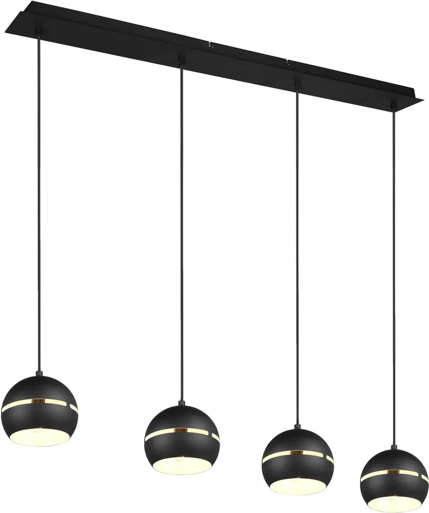 LAELAMP TRIO FLETCHER 4X40W E14 MATT MUST