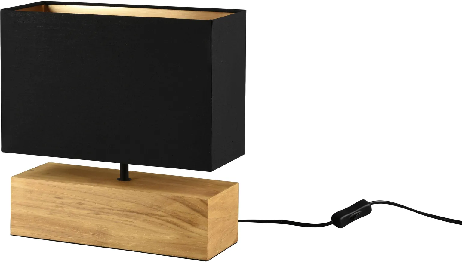 LAUALAMP REALITY WOODY 60W E27 30CM MUST/PUIT