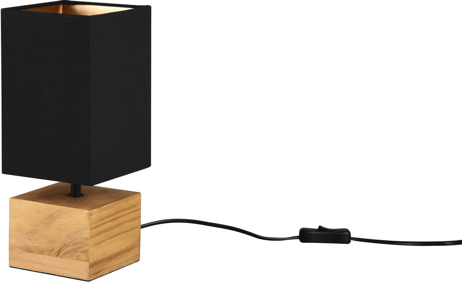 LAUALAMP REALITY WOODY 40W E14 12X12CM MUST/PUIT