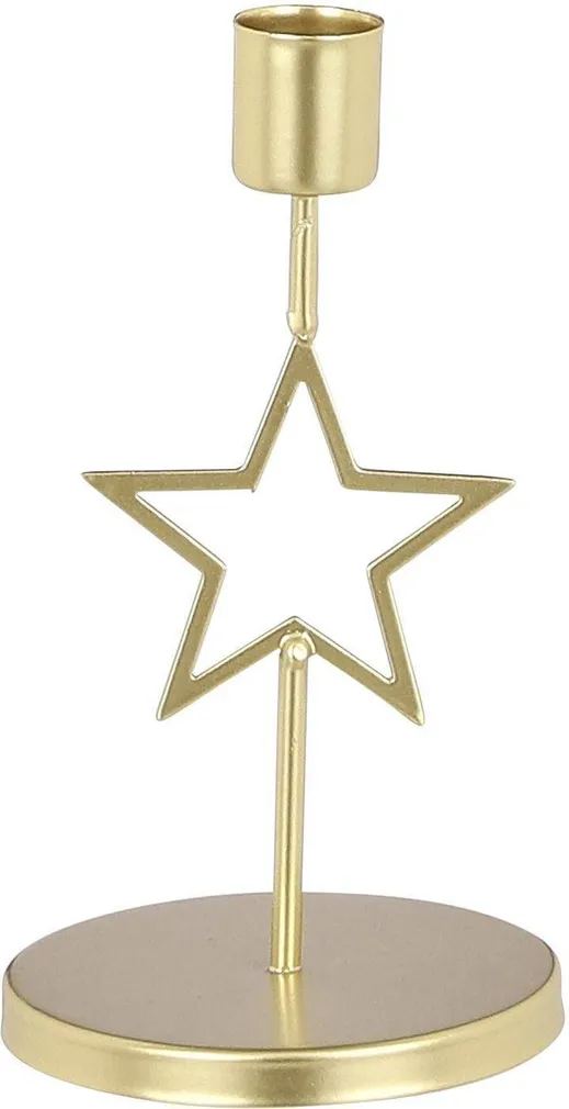 KÜÜNLAJALG HOUSE OF SEASONS TÄHT 17X9X9CM, KULDNE