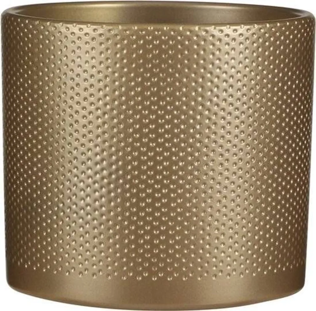 ÜMBRISPOTT MICA DECORATIONS ERA Ø19,5X17,5CM KULDNE