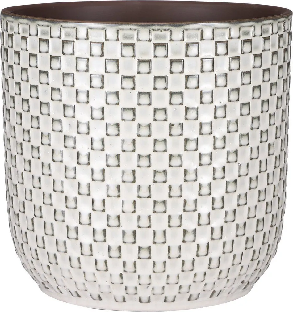 ÜMBRISPOTT MICA DECORATIONS DAAN Ø21,5X20,5CM VALGE