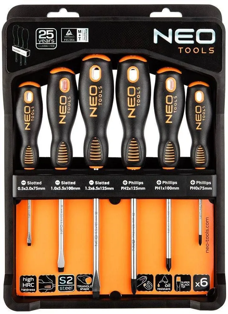 KRUVIKEERAJATE KOMPLEKT NEO SEINAKINNITUSEGA, 6-OSALINE