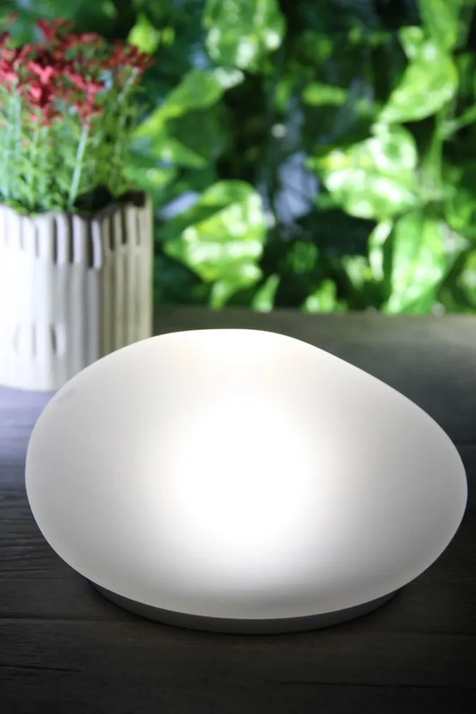 AIAVALGUSTI SOLAR VALGE KIVI 16,8X14,5X10,7CM