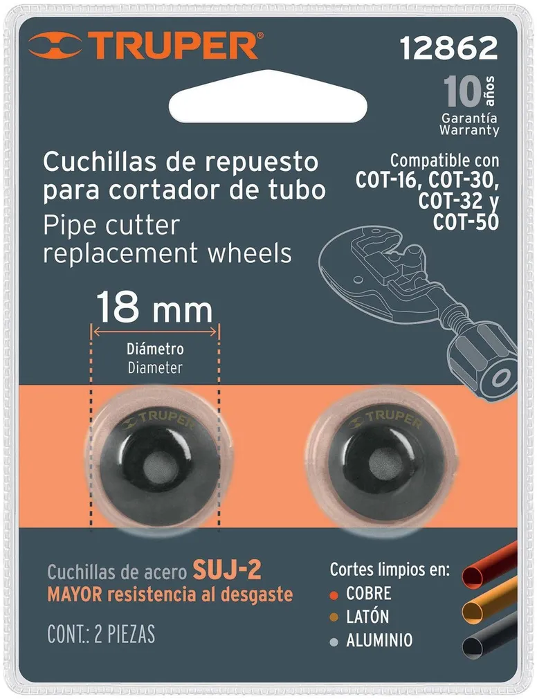 TORULÕIKURI VARUTERAD TRUPER DIAMEETER 18MM 2TK