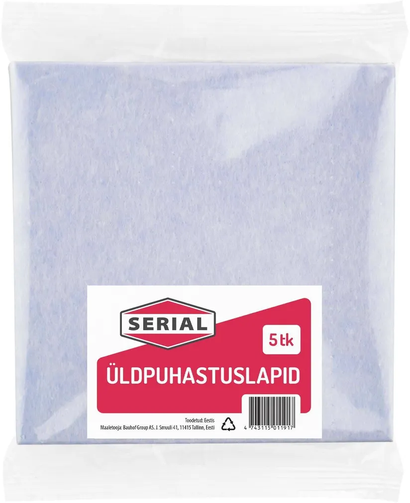 ÜLDPUHASTUSLAPID SERIAL 38X38CM 5TK