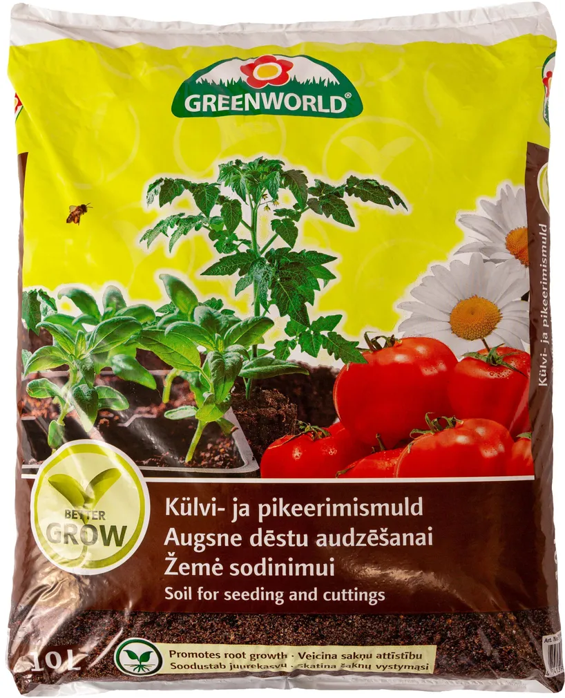 KÜLVI- JA PIKEERIMISMULD GREENWORLD BETTER GROW 10L