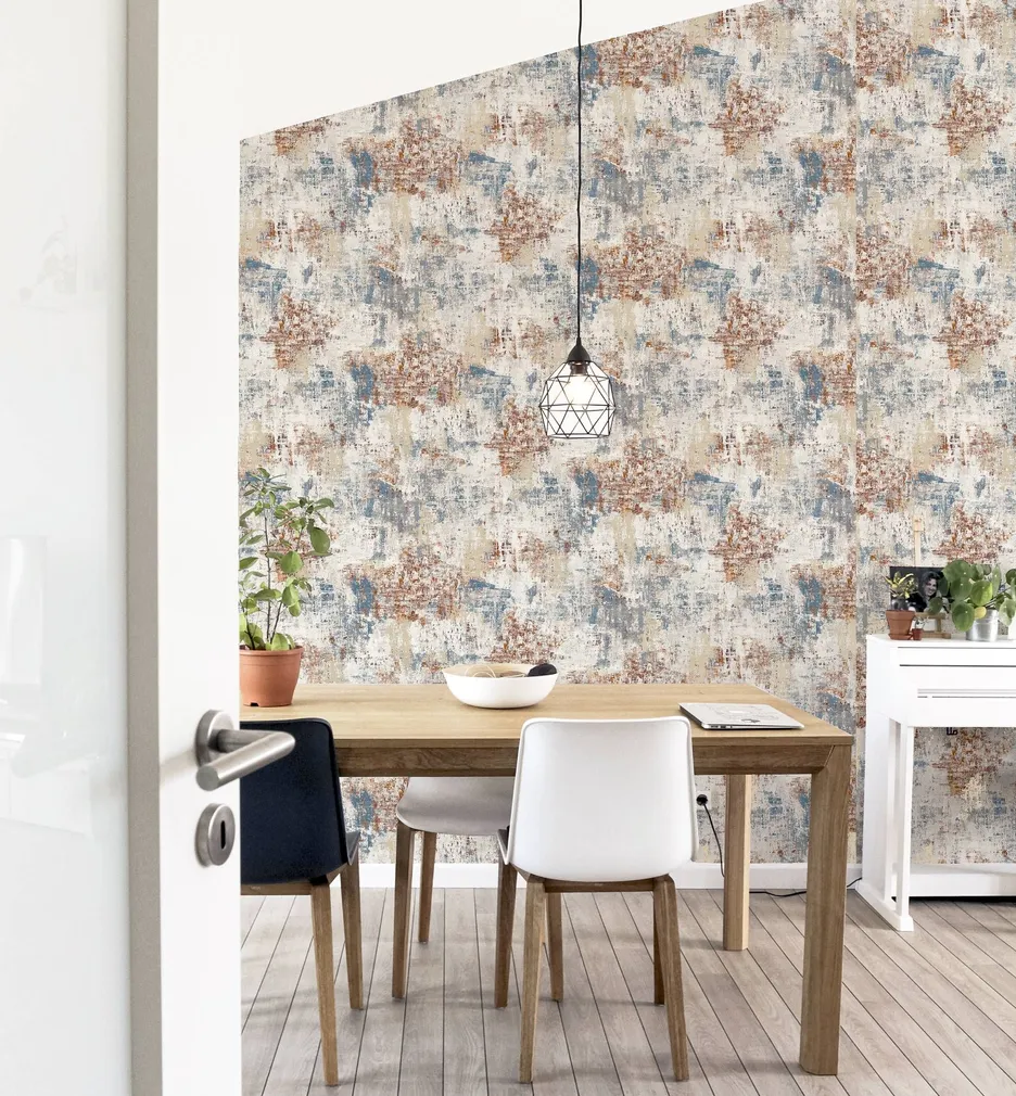 TAPEET ARTHOUSE ABSTRACT TEXTURE COPPER NAVY 0,53X10,05M