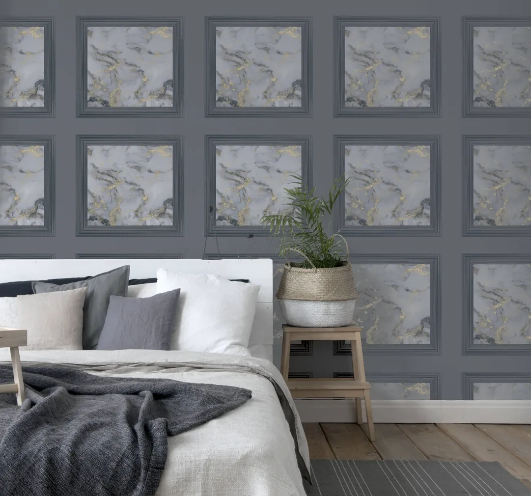 TAPEET ARTHOUSE BAHIA PANEL CHARCOAL 0,53X10,05M