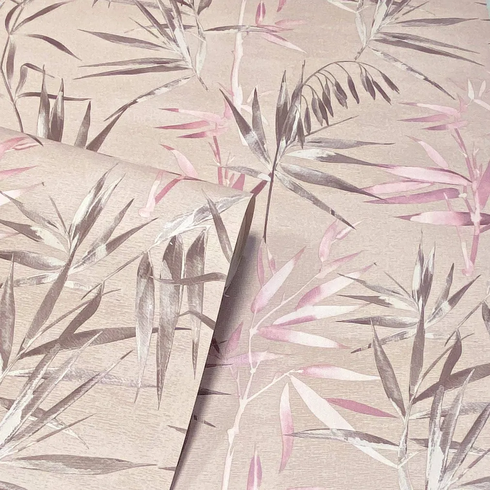 TAPEET ARTHOUSE BAMBOO LEAVES PINK 0,53X10,05M