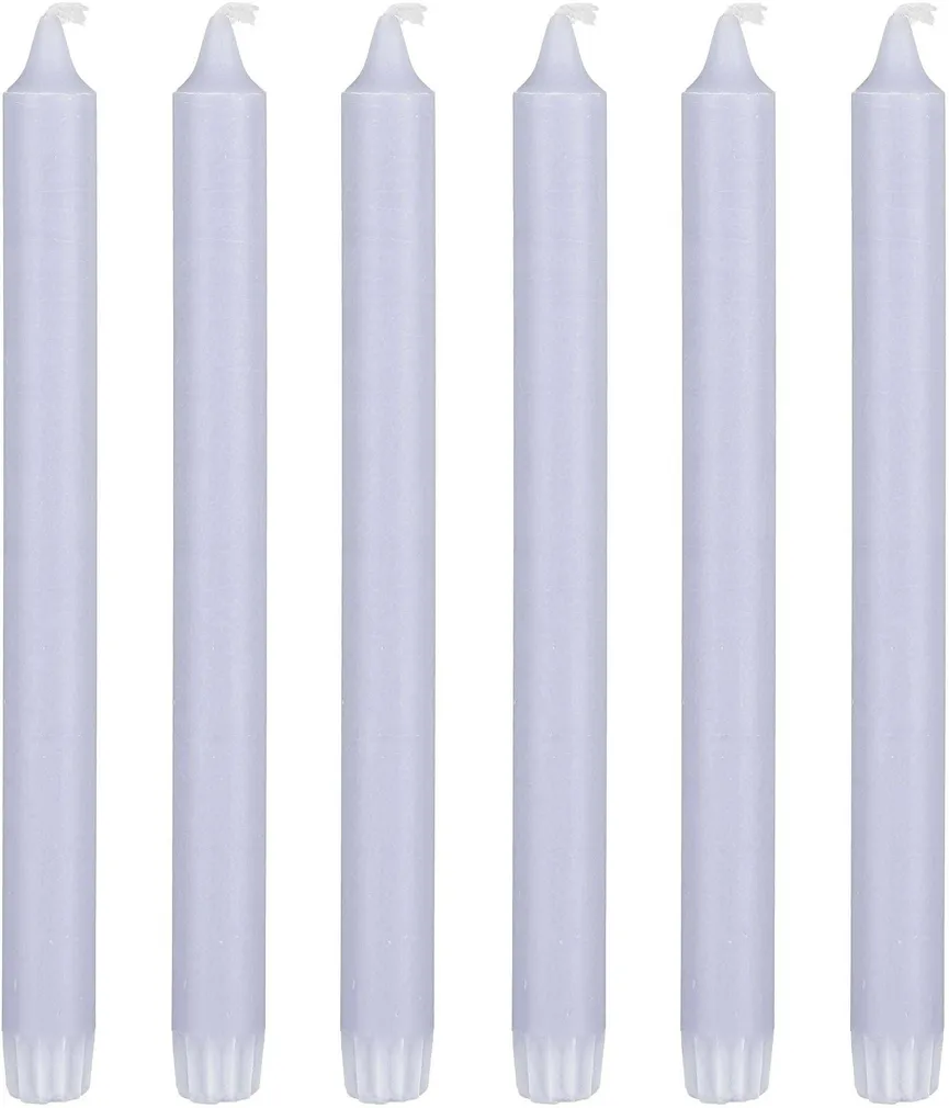 KÜÜNAL MICA DECORATIONS STEARIIN 25CM SININE 6TK