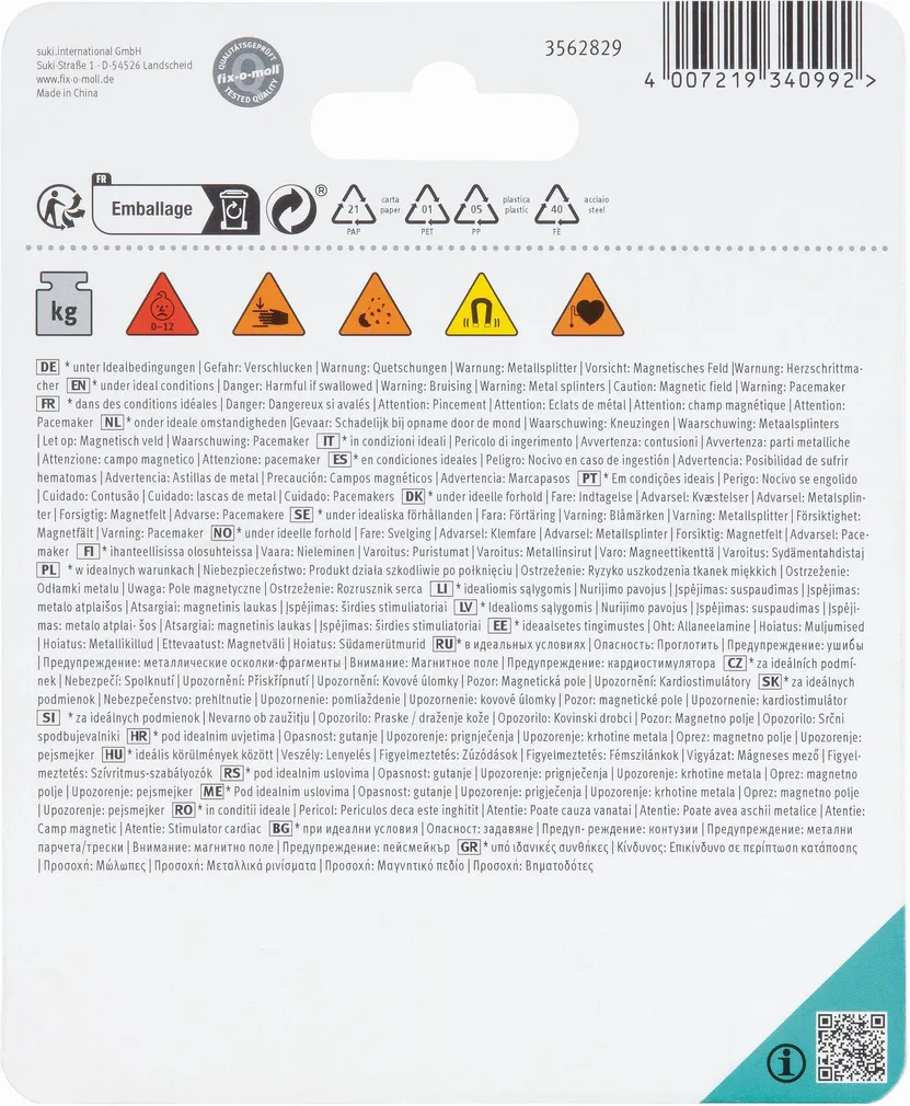 MAGNET FIX-O-MOLL NEODÜÜM AASAGA 25MM 2TK