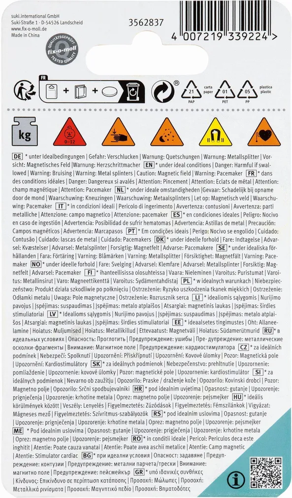 MAGNET FIX-O-MOLL NEODÜÜM AUGUGA 32X8MM