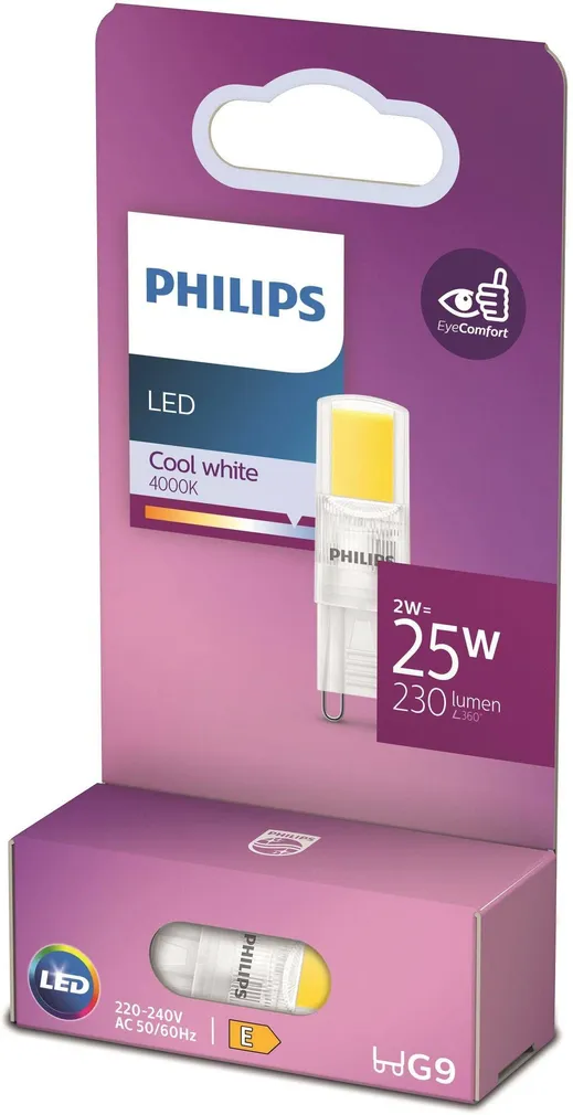 LED LAMP PHILIPS 2W G9 4000K 230LM